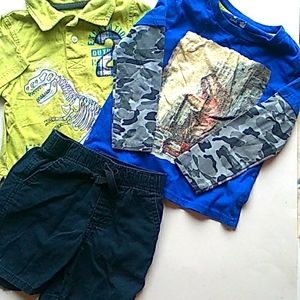 Toddler Boy dinosour Clothes  3 pcs Bundle 2-3 t